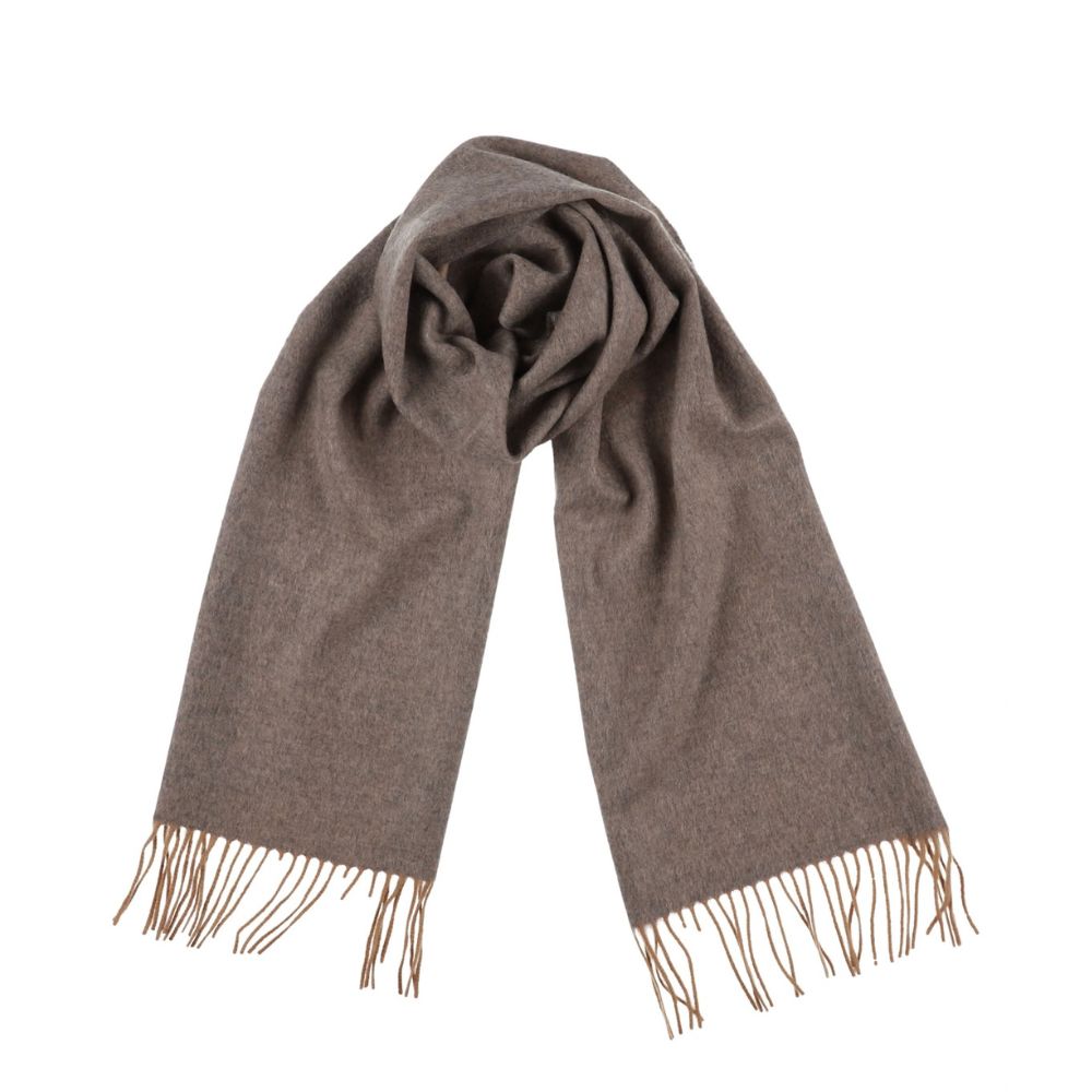 Bufanda gris beige de 100% cachemira para mujer París (4)