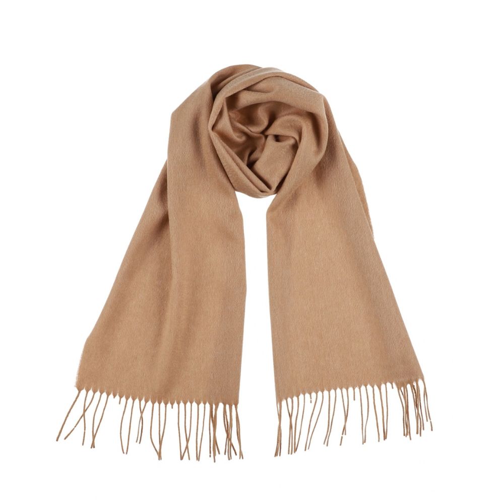 Bufanda de invierno beige claro de cachemira para mujer París (4)