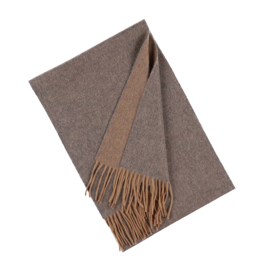 Bufanda gris beige de 100% cachemira para mujer París (3)